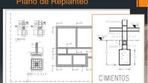 Plano de replanteo de cimientos