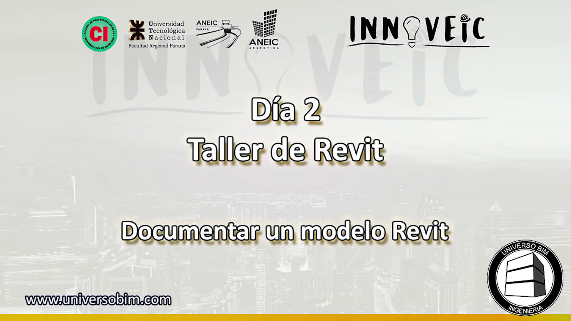 Innoveic Taller: Documentar un proyecto en Revit